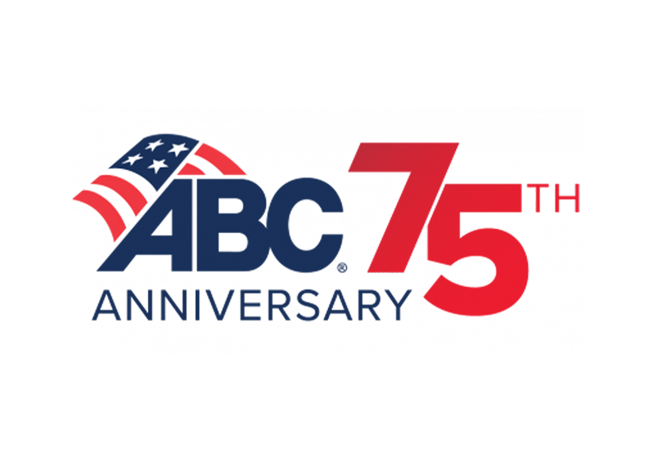 Associated Builders and Contractors 75th Anniversary logo celebrating 75 years of the organization.