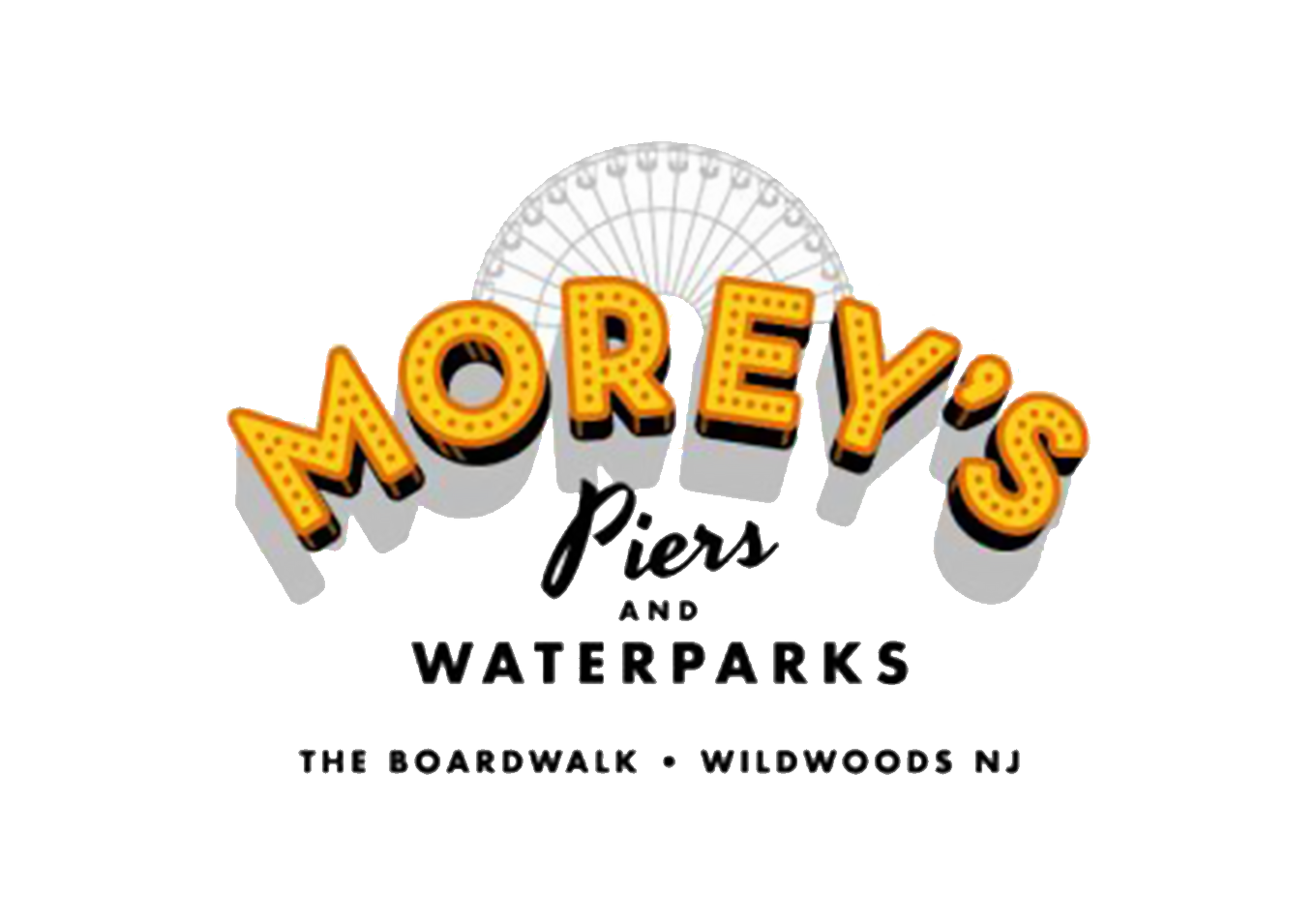 Morey’s Piers and Beachfront Water Parks logo.